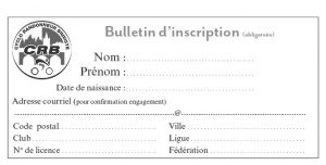 Bulletin d'engagement