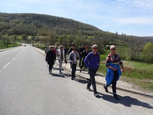 L'équipe au départ du lac du causse