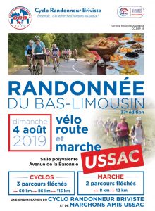 Cyclo Randonneur Briviste | Flyer Randonnée du Bas-Limousin 2019